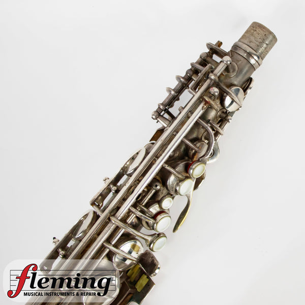 Conn New Wonder Transitional Alto Saxophone - Silver Plate, Gold Wash Bell, 1932