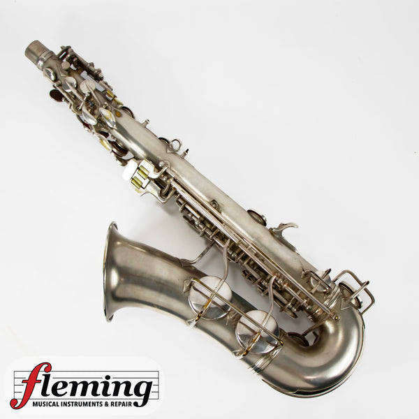 Conn New Wonder Transitional Alto Saxophone - Silver Plate, Gold Wash Bell, 1932