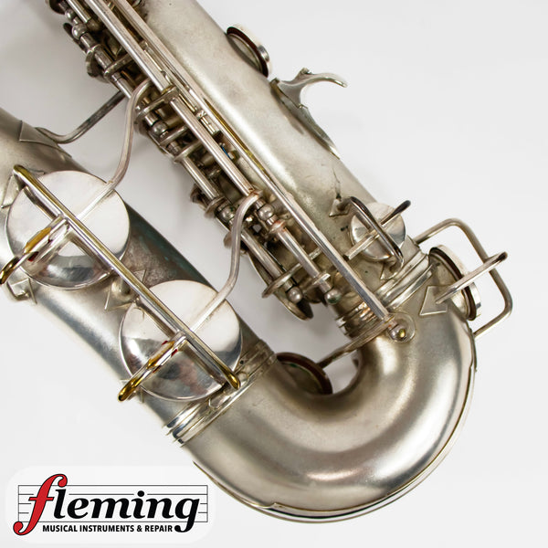 Conn New Wonder Transitional Alto Saxophone - Silver Plate, Gold Wash Bell, 1932