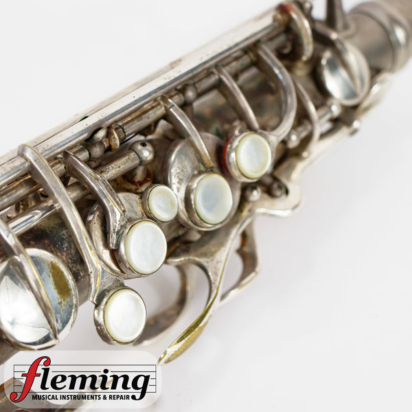 Conn New Wonder Transitional Alto Saxophone - Silver Plate, Gold Wash Bell, 1932