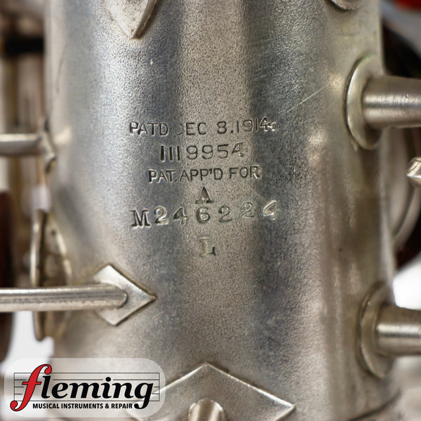 Conn New Wonder Transitional Alto Saxophone - Silver Plate, Gold Wash Bell, 1932