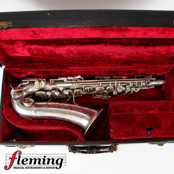 Conn New Wonder Transitional Alto Saxophone - Silver Plate, Gold Wash Bell, 1932