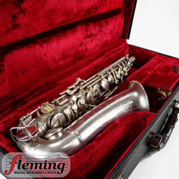 Conn New Wonder Transitional Alto Saxophone - Silver Plate, Gold Wash Bell, 1932