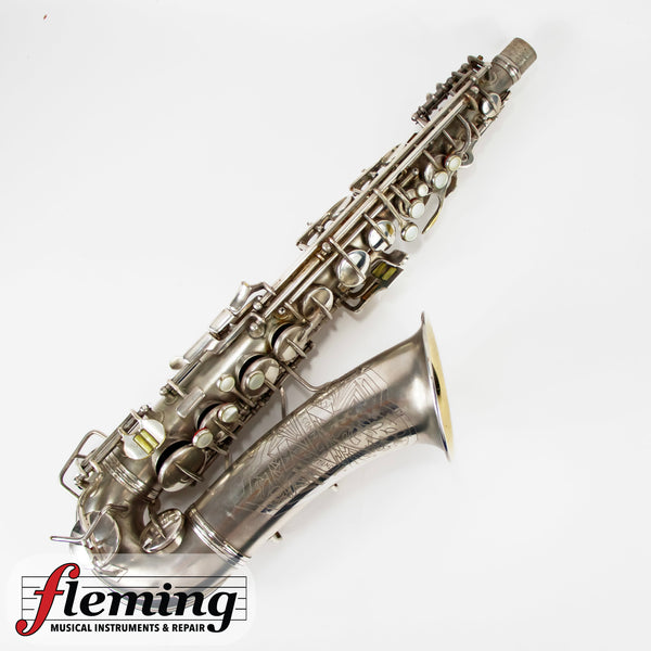 Conn New Wonder Transitional Alto Saxophone - Silver Plate, Gold Wash Bell, 1932