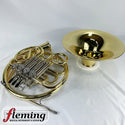 New Yamaha YHR-671D Professional Double French Horn with Detachable Bell - Lacquered Brass
