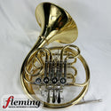 New Yamaha YHR-671D Professional Double French Horn with Detachable Bell - Lacquered Brass