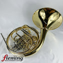 New Yamaha YHR-671D Professional Double French Horn with Detachable Bell - Lacquered Brass