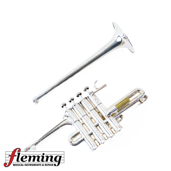 Schilke P6-4 Bb/A Herald Piccolo Trumpet - Silver Plate