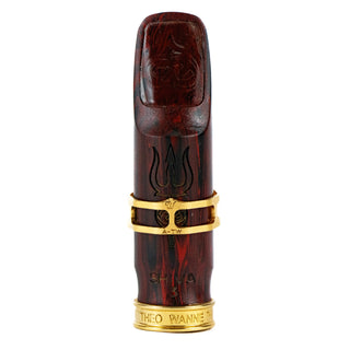 Theo Wanne SHIVA 3 Alto Saxophone Mouthpiece – 7 (Red Marble Hard Rubber)