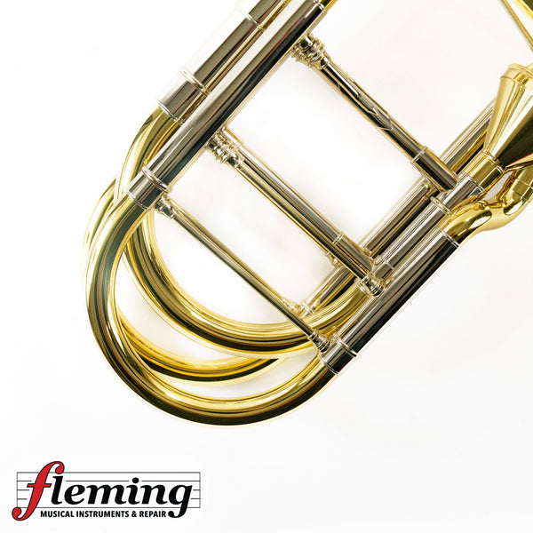 S.E. Shires Vintage New York Bass Trombone - Axial-Flow Valves, Yellow Brass