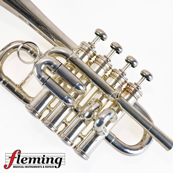 Henri Selmer Paris 4-Valve Piccolo Trumpet - Silver Plated (Maurice André Era)