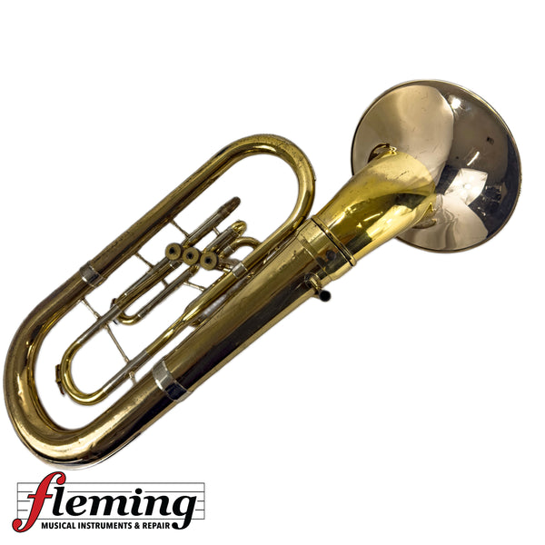 Pre-Owned F.E. Olds & Son Bell-Front Baritone Horn - Two-Tone / As-Is Project