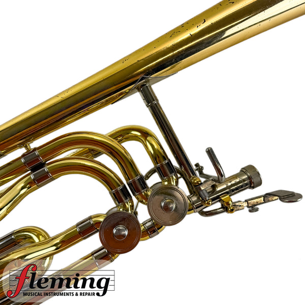Yamaha YBL-613G Professional Dependent Double-Rotor Bass Trombone - Gold Brass Bell (Ex-USAF)