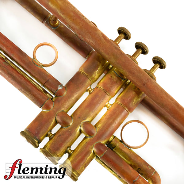 Lawler Custom Bb Trumpet - Raw Brass / Heavy Patina