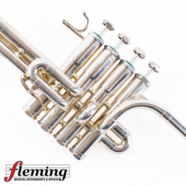 Schilke P6-4 Bb/A Herald Piccolo Trumpet - Silver Plate