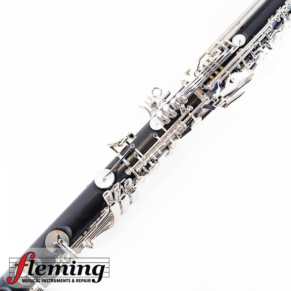 Backun Q Series Professional Bass Clarinet to Low C - Grenadilla / Silver Plate