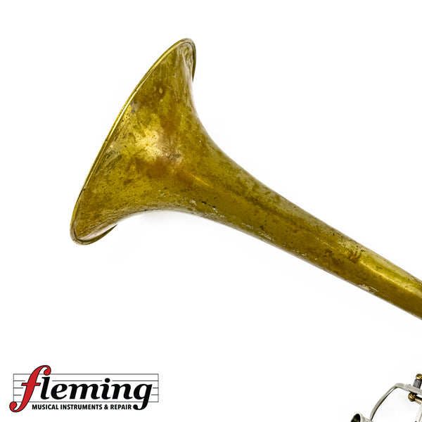 Bach Stradivarius 42B Professional Tenor Trombone - Raw Brass / Heavy Patina
