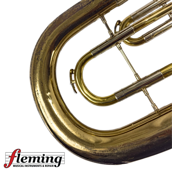Pre-Owned F.E. Olds & Son Bell-Front Baritone Horn - Two-Tone / As-Is Project