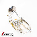 Pre-Owned Besson Prestige Professional Cornet - Silver Plate with Gold Trim (Ex-USAF)
