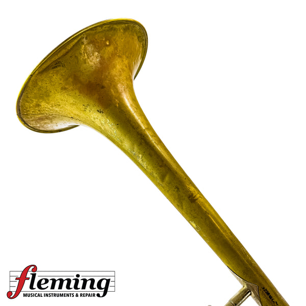 Bach Stradivarius 42B Professional Tenor Trombone - Raw Brass / Heavy Patina