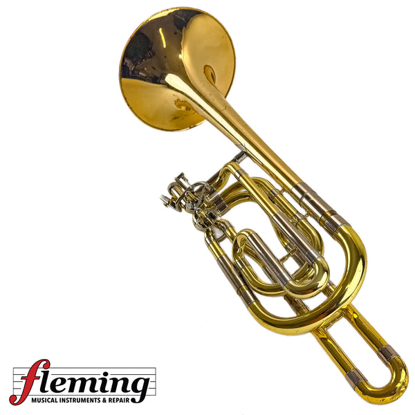 Yamaha YBL-613G Professional Dependent Double-Rotor Bass Trombone - Gold Brass Bell (Ex-USAF)