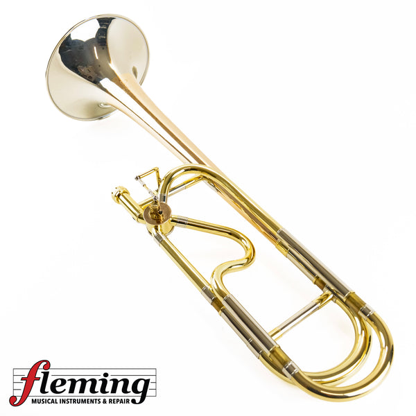 Adams Custom TB1 Professional Tenor Trombone - Two-Tone Rose Brass/Silver (Serial #055)