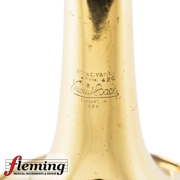 Bach Stradivarius 42G Professional Tenor Trombone - Gold Brass Bell