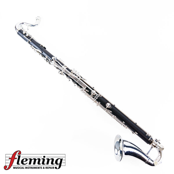 Backun Q Series Professional Bass Clarinet to Low C - Grenadilla / Silver Plate
