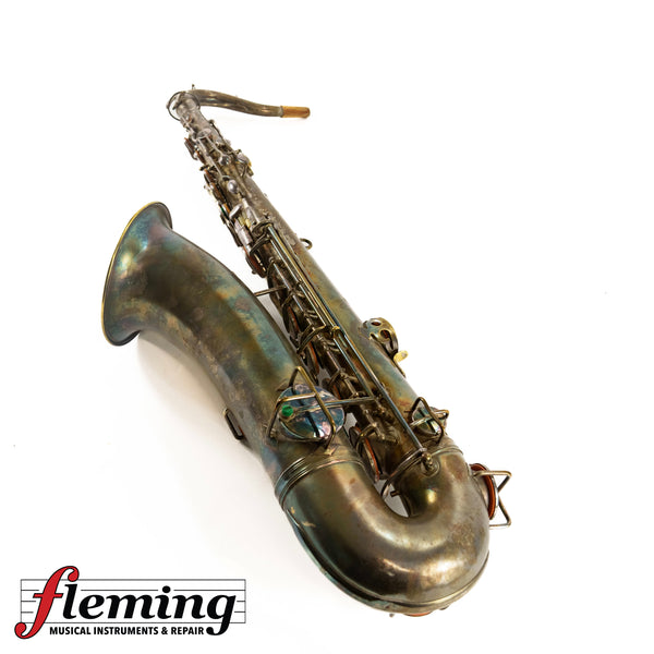 Frank Holton Elkhorn Tenor Saxophone (1920s) - Heavy Patina (Project / Needs Repad)
