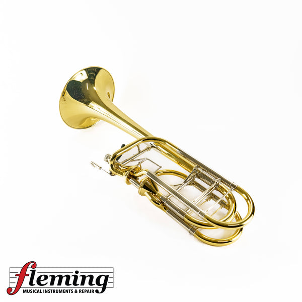 S.E. Shires Vintage New York Bass Trombone - Axial-Flow Valves, Yellow Brass