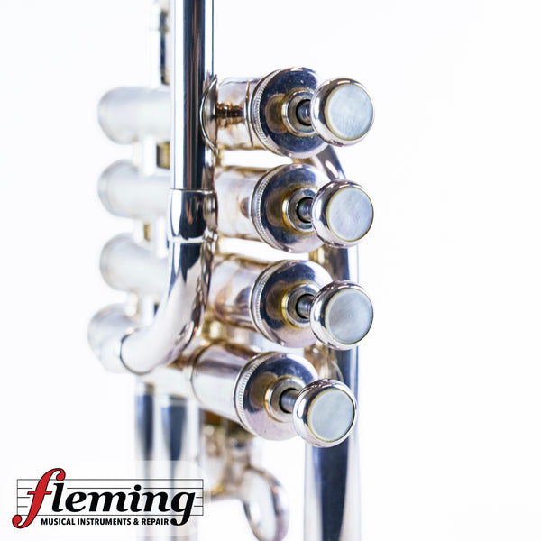 Burbank (Kanstul) 4-Valve Piccolo Trumpet - Silver Plated