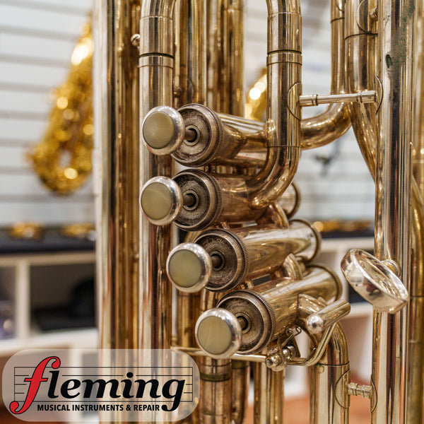 Pre-Owned Miraphone CC1291 Professional 5-Valve 5/4 CC Tuba - Silver Plate