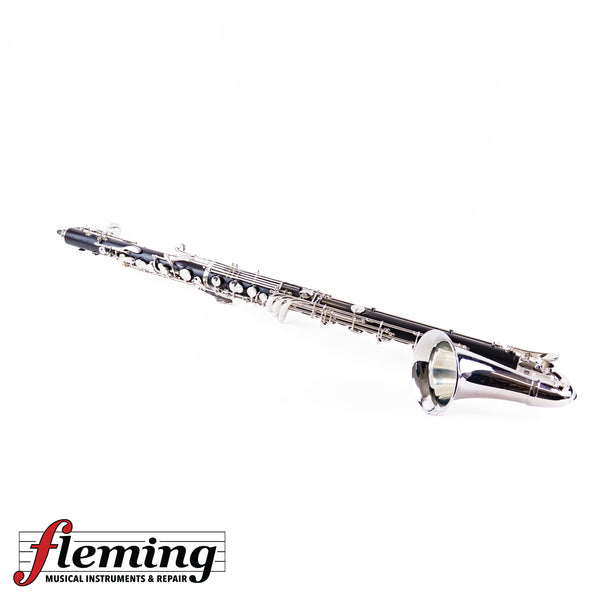 Backun Q Series Professional Bass Clarinet to Low C - Grenadilla / Silver Plate