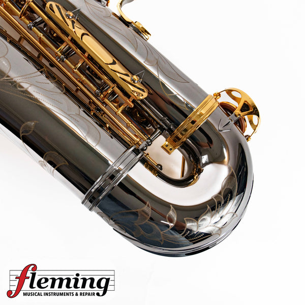 Antigua TS4248BG GH Power Bell Professional Tenor Saxophone - Black Nickel & Gold (Shop Setup)