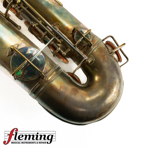 Frank Holton Elkhorn Tenor Saxophone (1920s) - Heavy Patina (Project / Needs Repad)