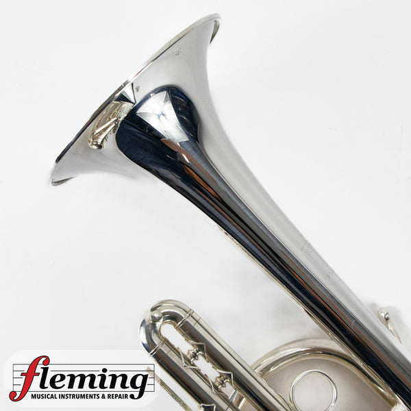 Bach Stradivarius Model 181ML #37 Bell "Long Model" Cornet - Silver Plate