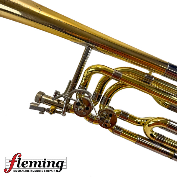 Yamaha YBL-613G Professional Dependent Double-Rotor Bass Trombone - Gold Brass Bell (Ex-USAF)