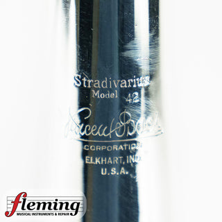 Bach Stradivarius Model 42B Professional Tenor Trombone - Silver Plate (Circa 1978)