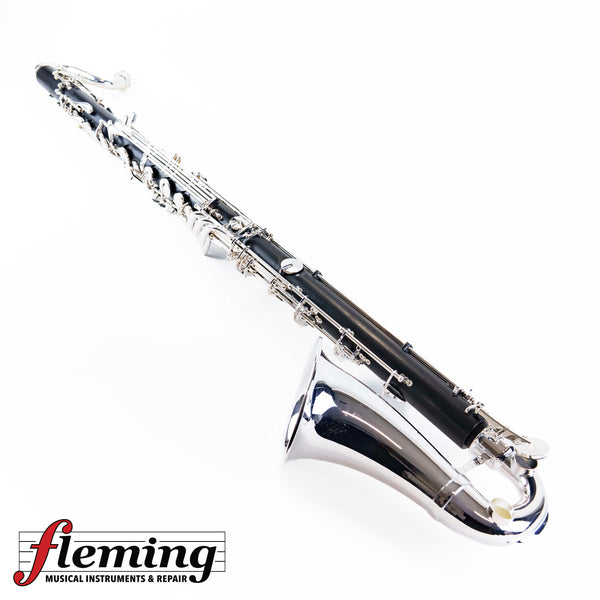 Backun Q Series Professional Bass Clarinet to Low C - Grenadilla / Silver Plate
