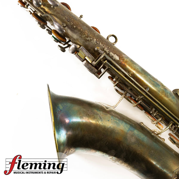 Frank Holton Elkhorn Tenor Saxophone (1920s) - Heavy Patina (Project / Needs Repad)