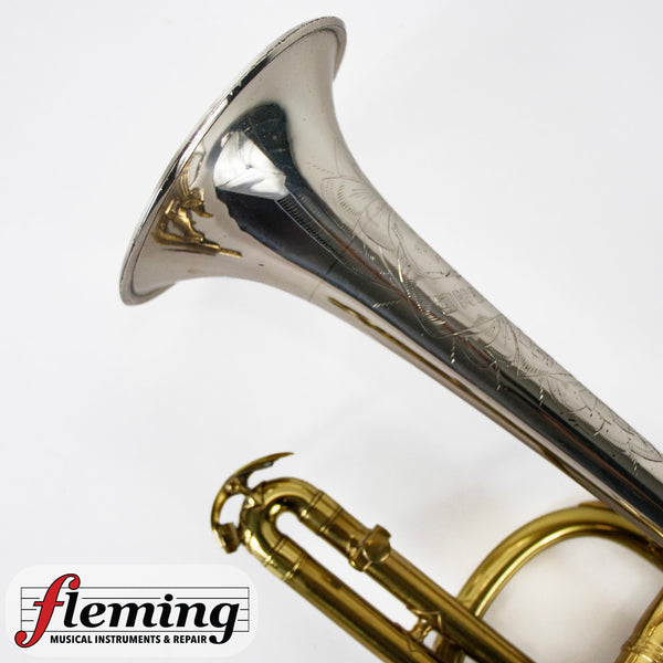 Vintage King Silvertone Cornet - Sterling Silver Bell (1940)