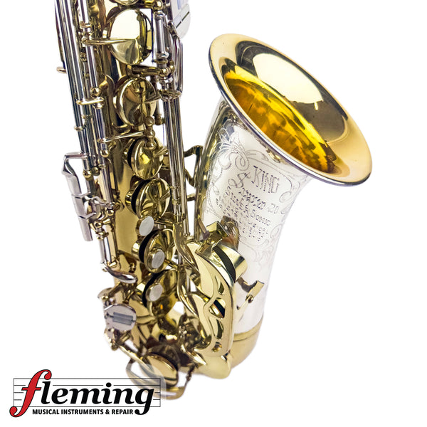 King Super 20 Silversonic Alto Saxophone (Eastlake) - Solid Silver Neck &amp; Bell / Gold Wash
