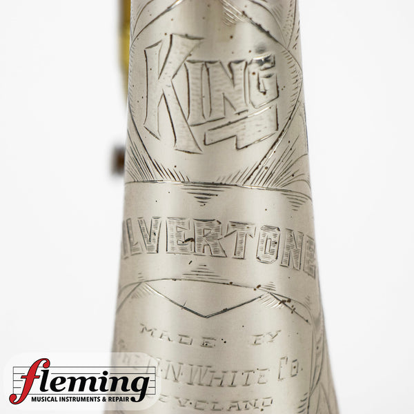 Vintage King Silvertone Cornet - Sterling Silver Bell (1940)