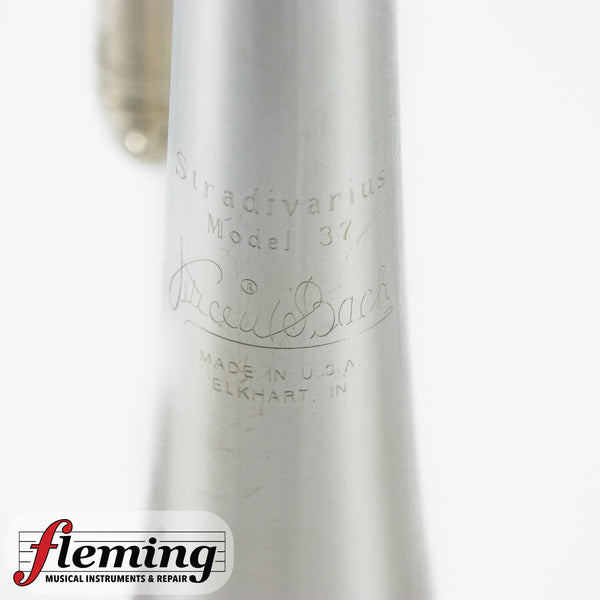 Bach Stradivarius Model 181ML #37 Bell "Long Model" Cornet - Silver Plate