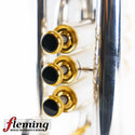 Pre-Owned Besson Prestige Professional Cornet - Silver Plate with Gold Trim (Ex-USAF)