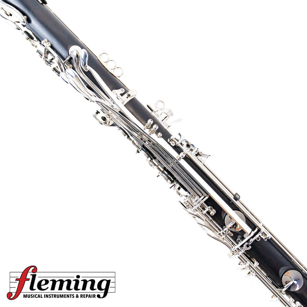 Backun Q Series Professional Bass Clarinet to Low C - Grenadilla / Silver Plate