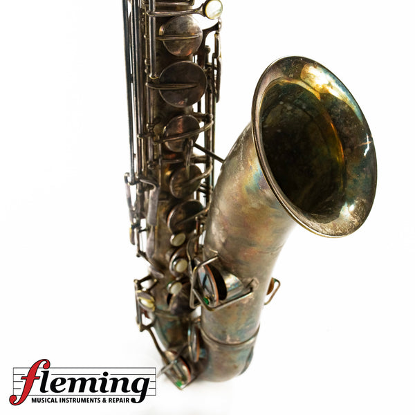 Frank Holton Elkhorn Tenor Saxophone (1920s) - Heavy Patina (Project / Needs Repad)