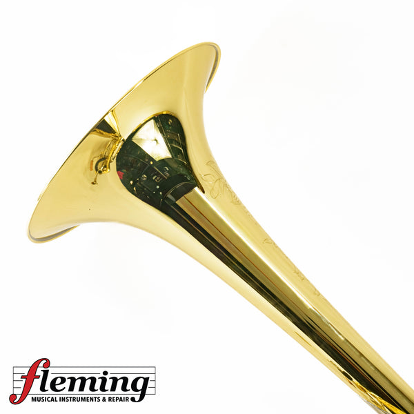 S.E. Shires Vintage New York Bass Trombone - Axial-Flow Valves, Yellow Brass