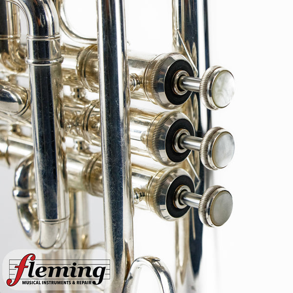 Bach Stradivarius Model 181ML #37 Bell "Long Model" Cornet - Silver Plate