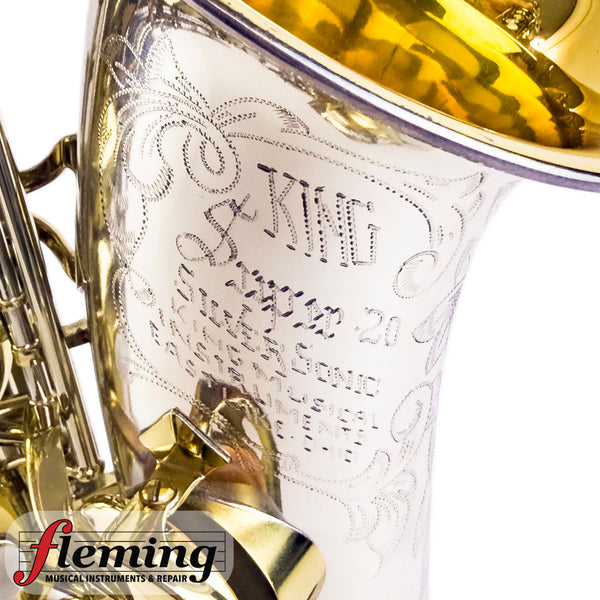 King Super 20 Silversonic Alto Saxophone (Eastlake) - Solid Silver Neck &amp; Bell / Gold Wash